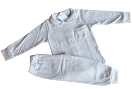 Klassieke pyjama met naam (roze/grijs) 12M-6Y