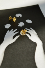 Flower Earstuds Gold Vermeil