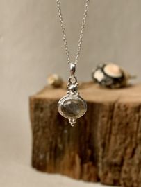 Labradorite Dots Sterling Silver Pendant