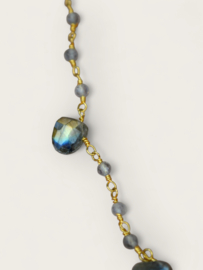 Kaya Dawn Labradorite Necklace Gold Plated