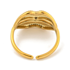 Lip Ring - Stainless Steel Goud