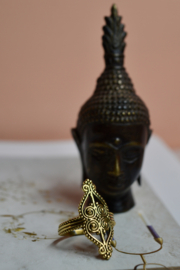 Tribal Filigree Ring - Brass