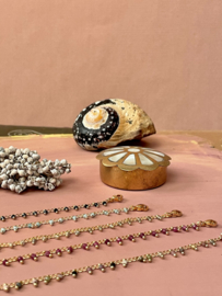 Amazonite Beads Gold Plated Bracelet / Armband