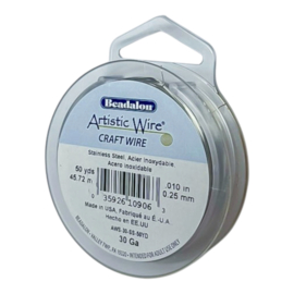 Beadalon Artistic Wire Buigdraad 30 Gauge Zilver