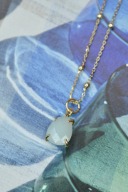 Amazoniet Amora Ketting - Gold Plated