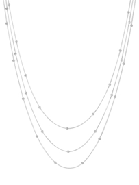 Triple Bead Ketting – Stainless Steel Zilver