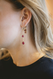 Celestial Bloom Oorbellen - Gold Plated