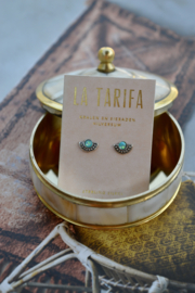 Ethnic Opal Earstuds Sterling Silver