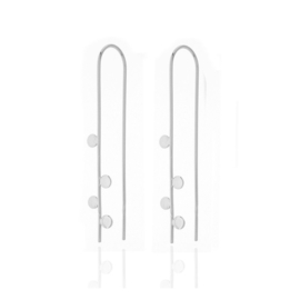 In-Line Earrings Sterling Silver Oorbellen