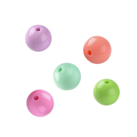 Mix Licht Acryl Kralen 15 mm (10x)