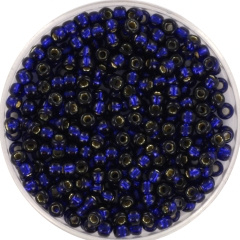 Miyuki Rocailles 3 mm silverlined Dyed Navy Blue 8-4281