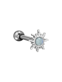 Opal Sun Piercing - Sterling Silver
