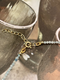 Aquamarine Necklace Gold Vermeil