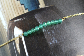 Green Onyx Gold Vermeil Bracelet / Armband