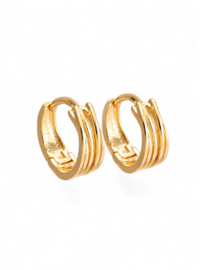 Livia Hoop Oorbellen - Gold Plated
