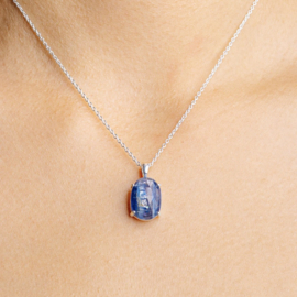 Kyanite Necklace Sterling Silver