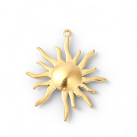 Grote Zon Bedel - Stainless Steel Gold Plated