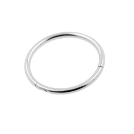 Click Ring Piercing - Chirurgisch Staal Zilver