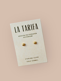 Balletjes Oorstekers - Gold Vermeil