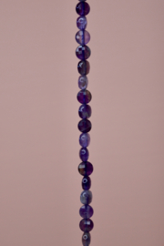 Amethist Facet Coin Kralen (10 pcs)