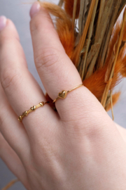 Heart Ring Gold Vermeil