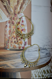 Maya Gypsy Hoops Brass