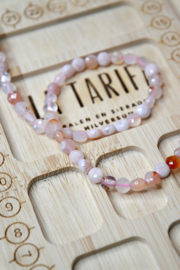 Agaat 5 x 3 mm Facet Coin Kralen