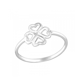 Lucky Clover Ring Sterling Silver