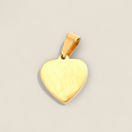 Heart & Eye Pendant Stainless Steel
