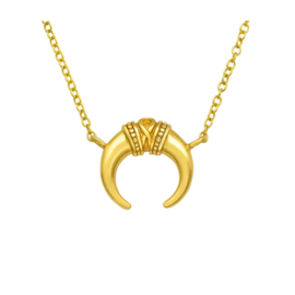 Gold Vermeil Moon Necklace