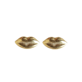 Lips Gold Vermeil Earstuds / Muja Juma