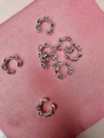Hartjes Ear Cuff - Silver Plated