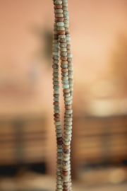 Terra Jaspis 6 x 4 mm Rondel Kralen