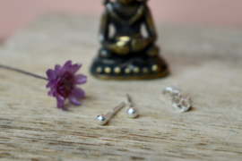 Balletjes Oorstekers - Sterling Zilver