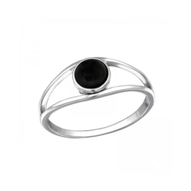 Black Onyx Ring Sterling Silver