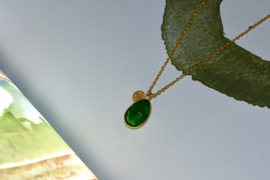 Green Zed Collier Gold Vermeil  / Muja Juma