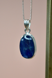 Deep Blue Kyanite Hanger - Sterling Zilver
