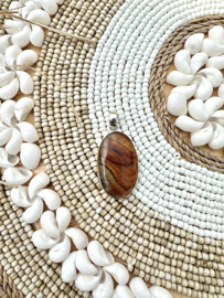 Montana Agate Pendant Sterling Silver