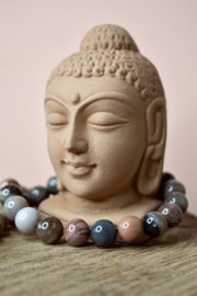 Versteend Hout 12 mm Kralen