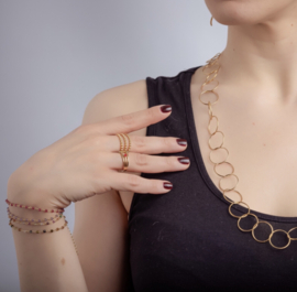 Ruby Harmonic Bracelet Gold Vermeil