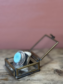 Larimar Oval Ring Sterling Silver