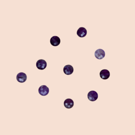 Amethist Facet Coin Kralen (10 pcs)