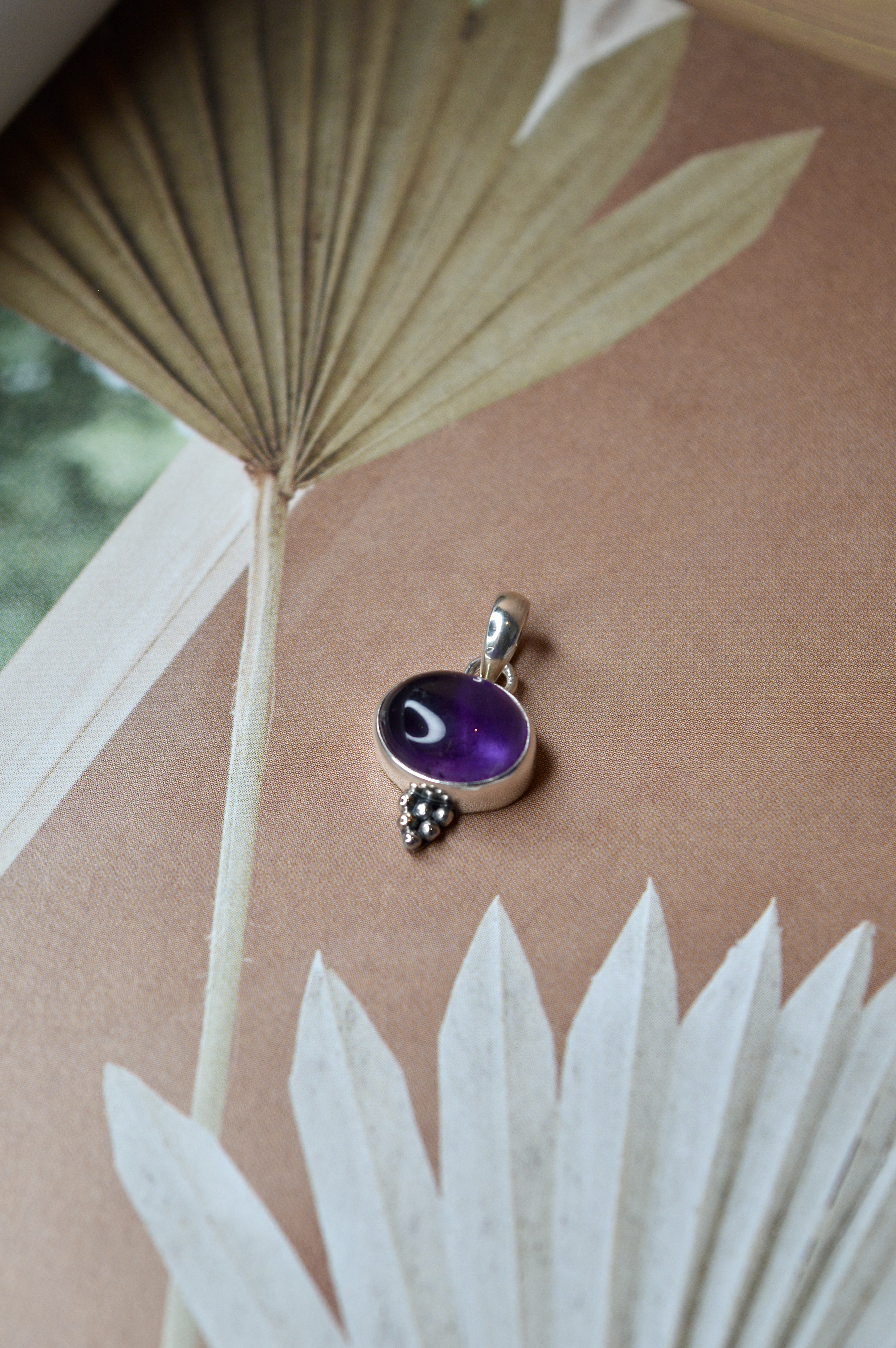 Amethyst Jawan Pendant Sterling Silver