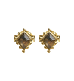 Guarani Labradorite Gold Vermeil Earstuds / Muja Juma