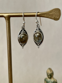 Labradorite Sterling Silver Boho Earrings