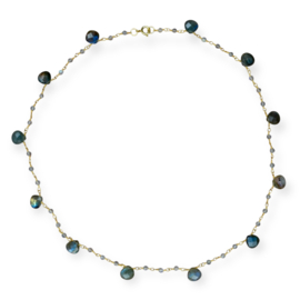 Kaya Dawn Labradorite Necklace Gold Plated