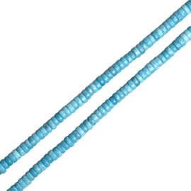 Synth. Larimar Disk 4.5 x 2 mm Kralen