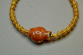 Fish & Stripes Bracelet Brown