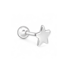 Star Piercing Sterling Silver
