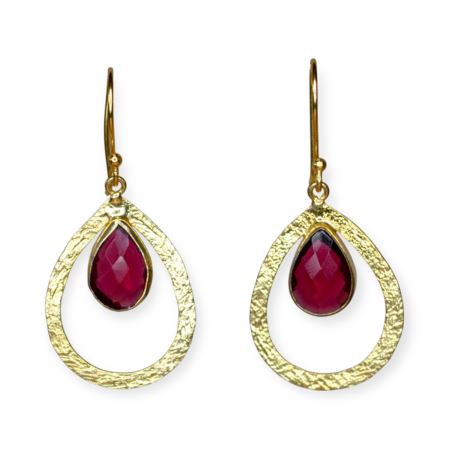 Riva Kashi Tourmaline Earrings Gold Plated